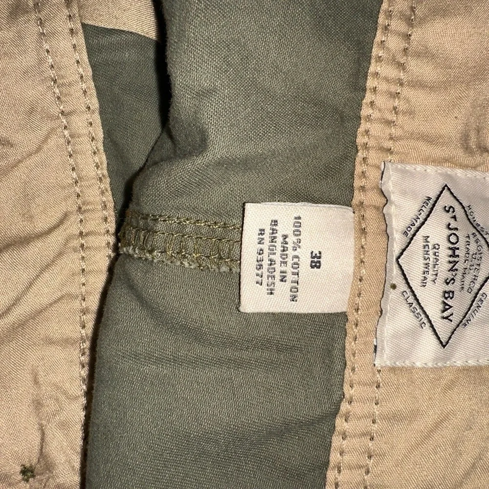 St. John's Bay Green Cargo Shorts Relaxed Fit
